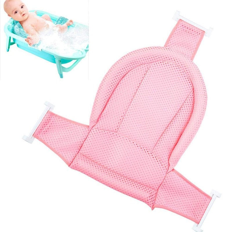 Baby Adjustable Infant Cross Shaped Slippery Bath Net