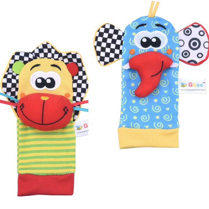 Baby Toys 0 6 12 Months Cute Stuffed Animals Baby Rattle Socks