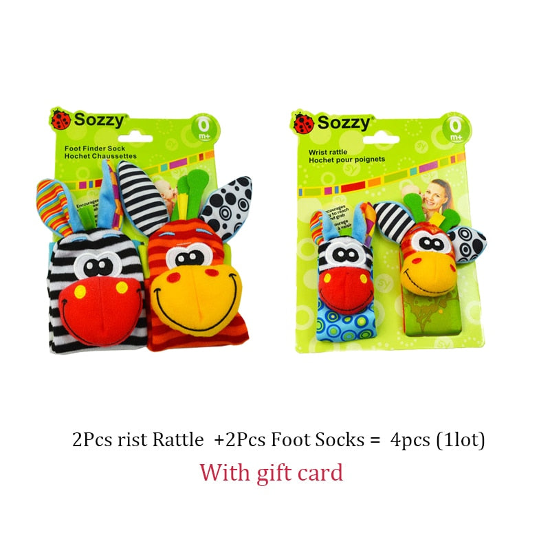 Baby Toys 0 6 12 Months Cute Stuffed Animals Baby Rattle Socks