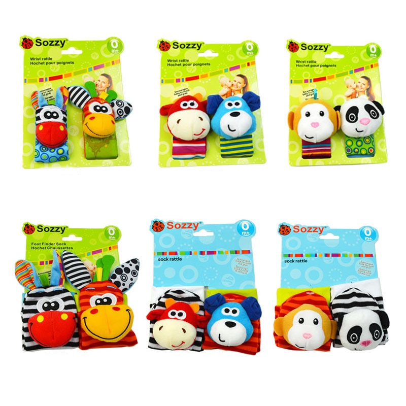 Baby Toys 0 6 12 Months Cute Stuffed Animals Baby Rattle Socks