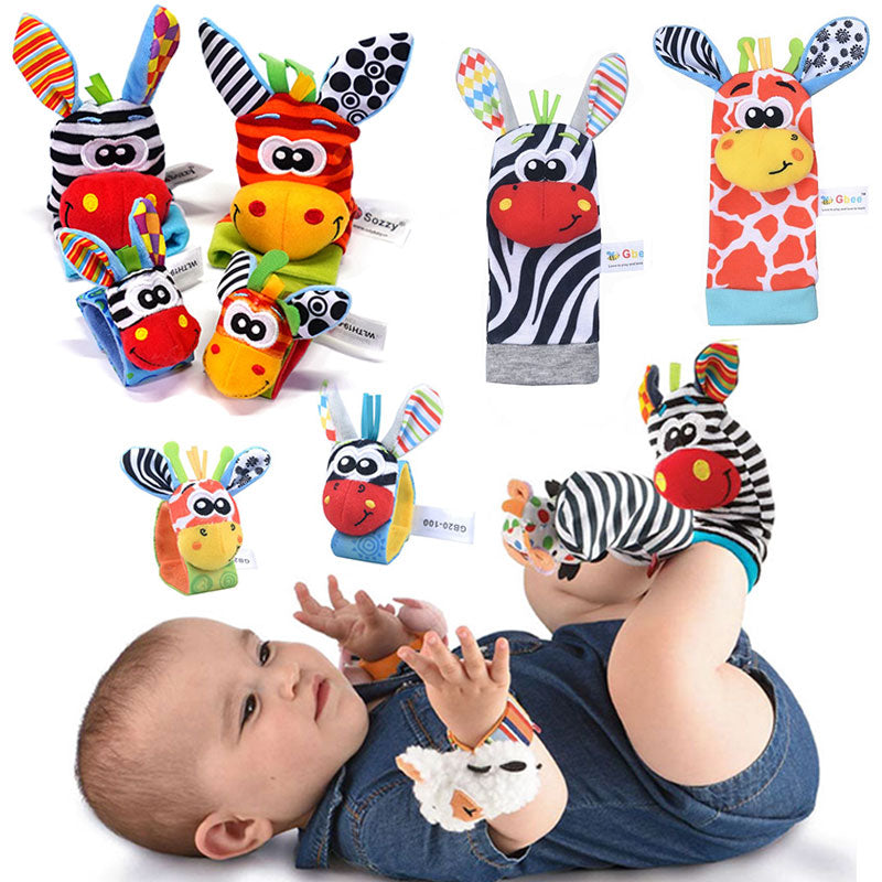 Baby Toys 0 6 12 Months Cute Stuffed Animals Baby Rattle Socks