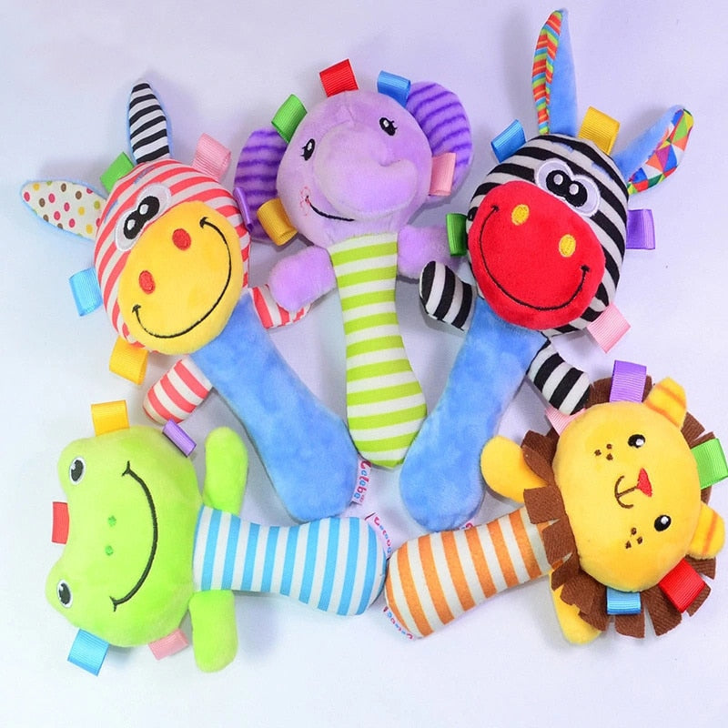 Baby Toys 0 6 12 Months Cute Stuffed Animals Baby Rattle Socks