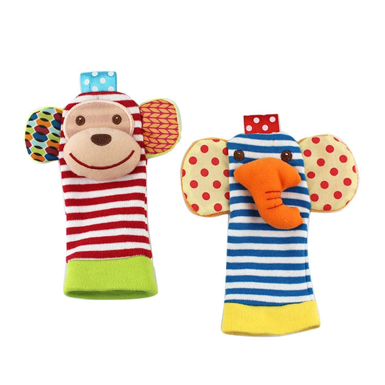 Baby Toys 0 6 12 Months Cute Stuffed Animals Baby Rattle Socks