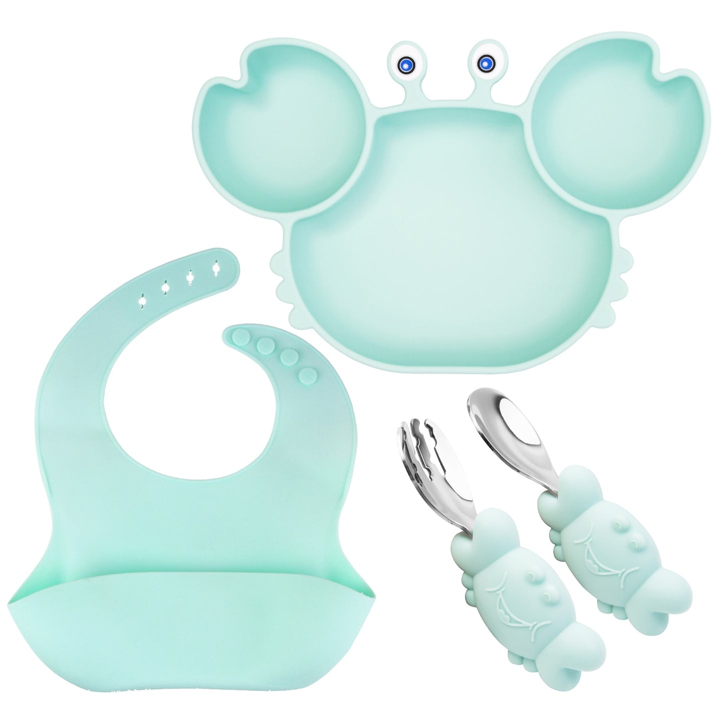 Anti-Slip Toddler Self-Eating Cutlery Baby Bowl