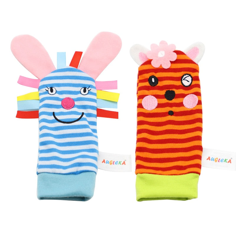 Baby Toys 0 6 12 Months Cute Stuffed Animals Baby Rattle Socks