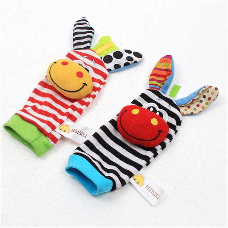 Baby Toys 0 6 12 Months Cute Stuffed Animals Baby Rattle Socks