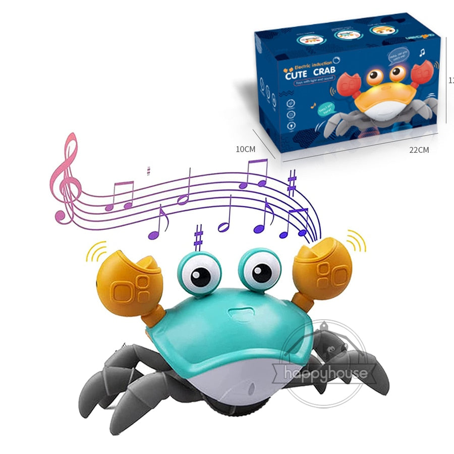 Crawling Crab Baby Toys with Music LED Light Up