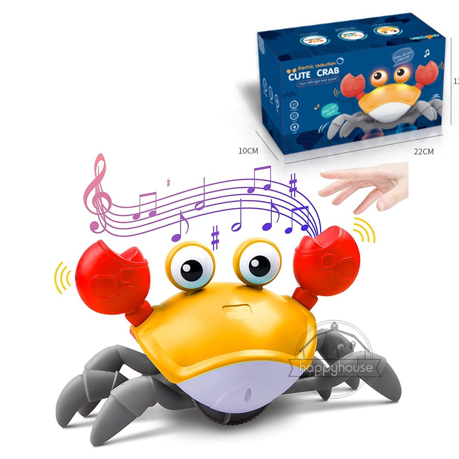 Crawling Crab Baby Toys with Music LED Light Up