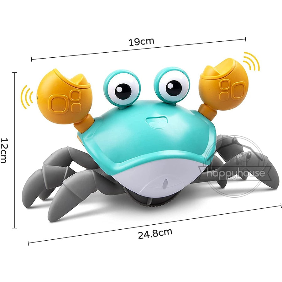 Crawling Crab Baby Toys with Music LED Light Up